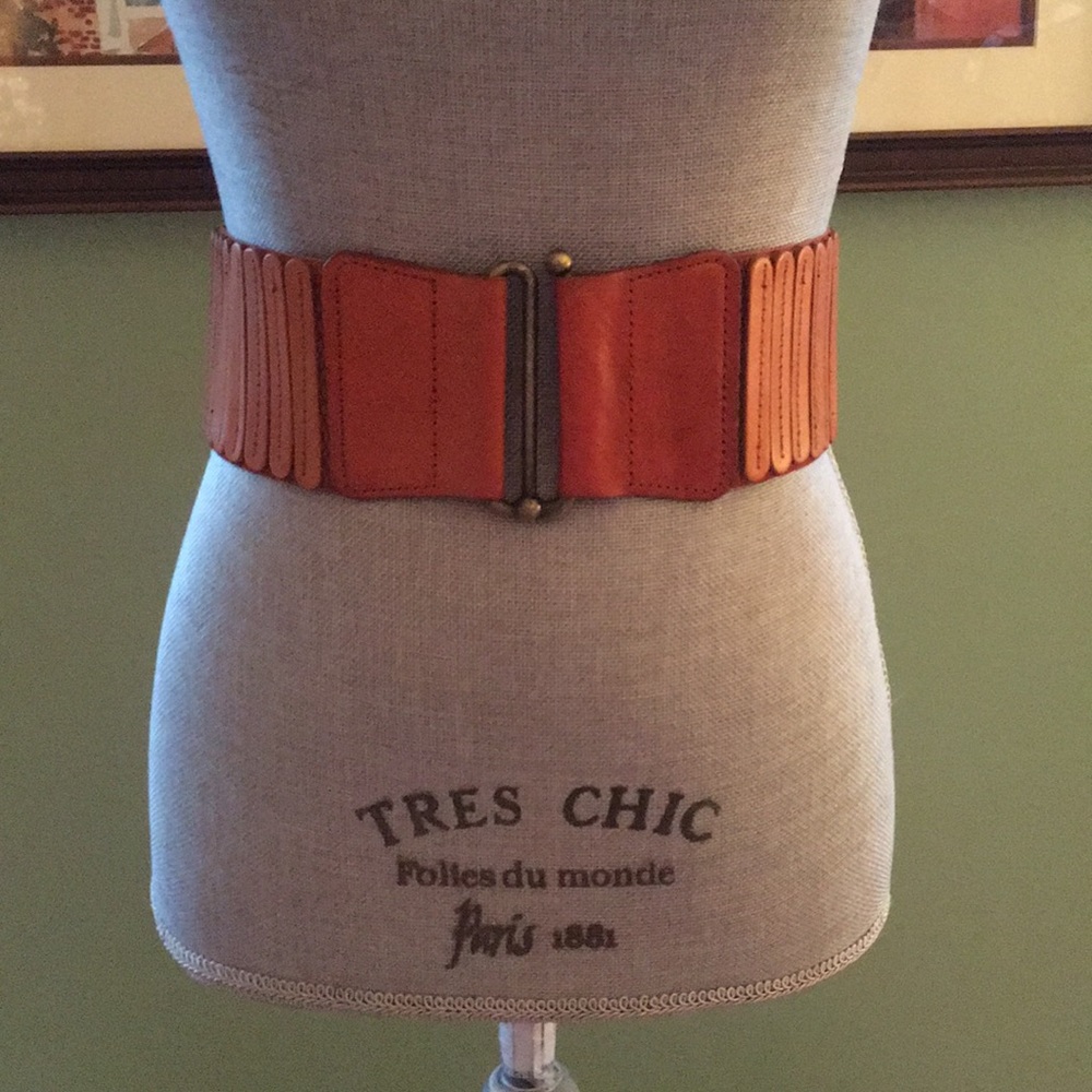 Elise M. Cognac leather small/medium belt